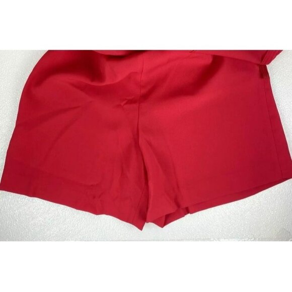 VTG Astra Womens 12 Classic Red Microfiber A-Line Flap Front Side Zip Skort - Picture 3 of 13